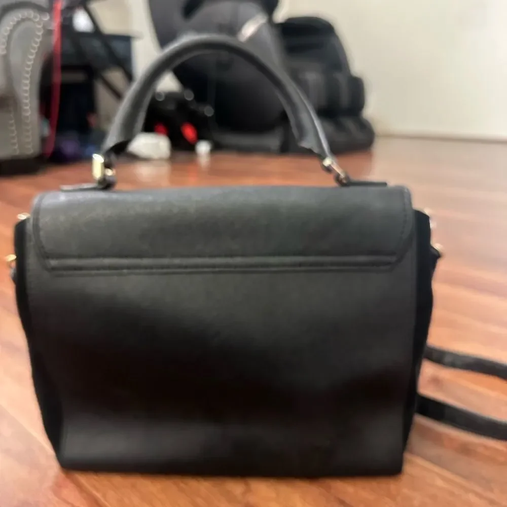 KATE SPADE New York Laurel Wesley Place Suede Leather Satchel Pushlock Close
